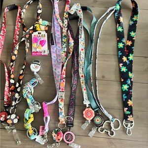 Vibrant and Colorful Lanyards set of 11